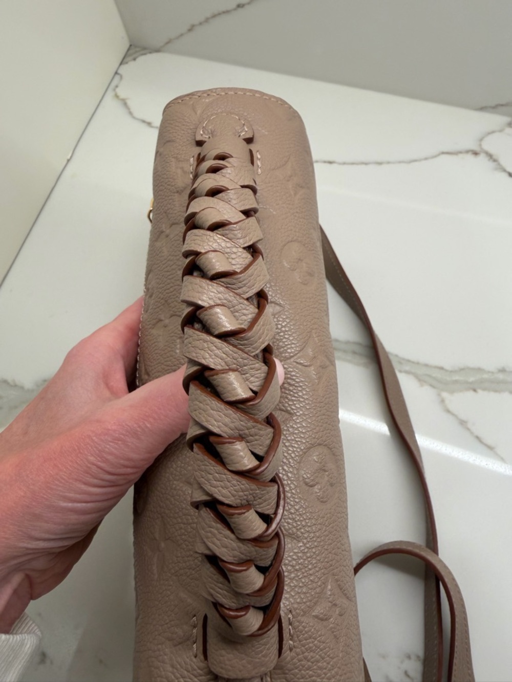 Louis Vuitton Empreinte Braided Pochette Métis - Vison - MM - Gorgeous! - Picture 9 of 12